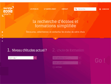 Tablet Screenshot of inscription-ecole.com